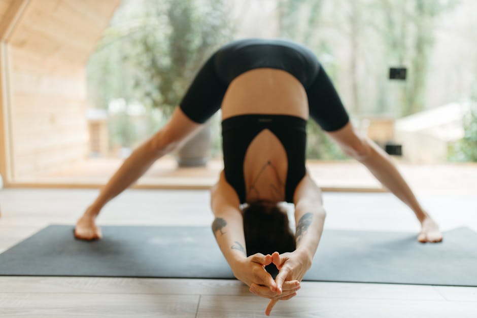 Personalized yoga practice with Xeraniu - woman in a peaceful yoga pose surrounded by nature